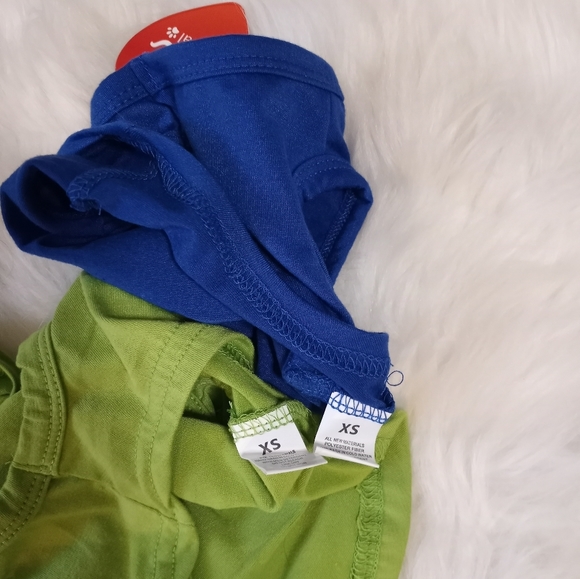 2 Pcs Easter Bunny Dog/Cat Outfit Includes FREE Dental Squeaky Fetch Anxiety Toy - Picture 9 of 16